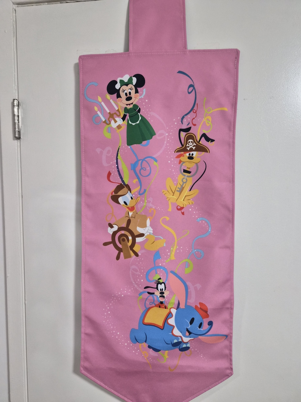 Disney Kids Pink Character Hanging Door Banner